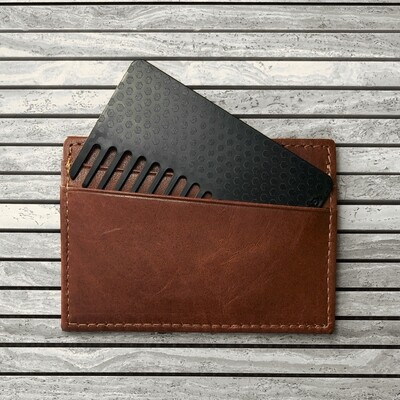 Go-Comb | Travel Wallet Comb - Studded Black