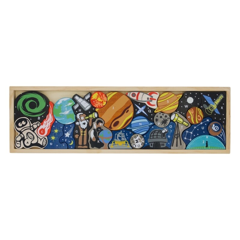 Begin Again Space A to Z Puzzle Playset