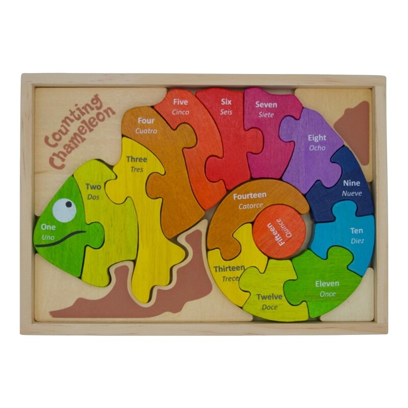 Begin Again Counting Chameleon Puzzle