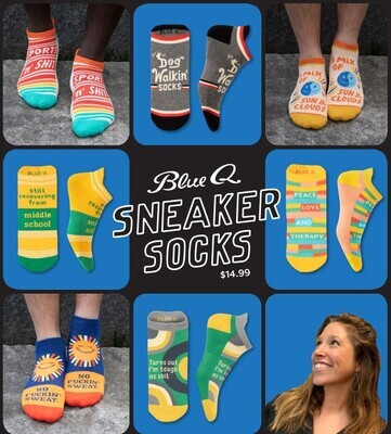 Blue Q Sneaker Socks S/M