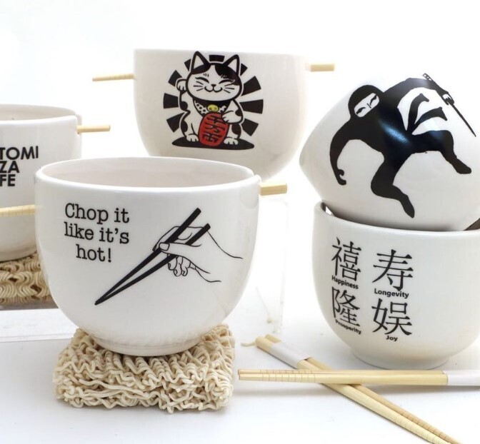 Lenny Mud Noodle Chopstick Bowl