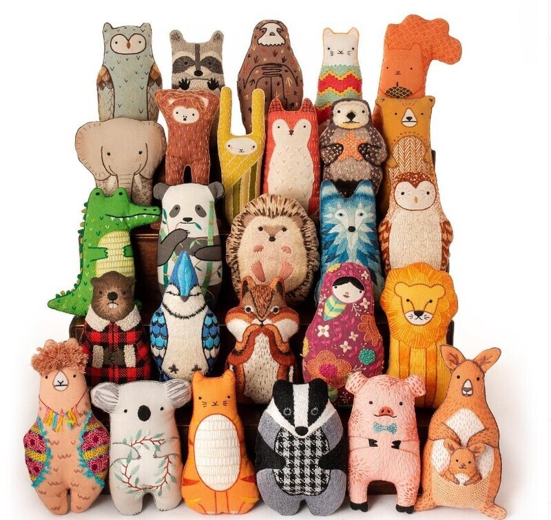 Kiriki Press Animal Embroidery Kits