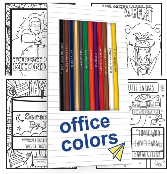 Coloring Bundle Colored Pencils & Pages Set