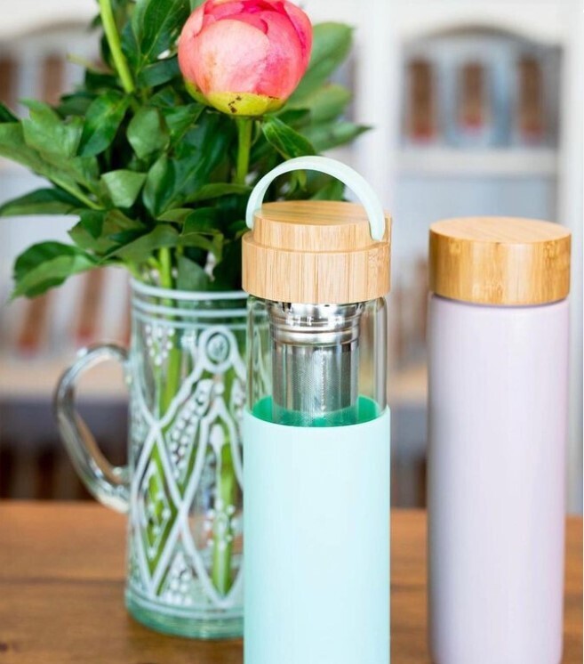 Pinky Up Dana Glass Travel Mug 