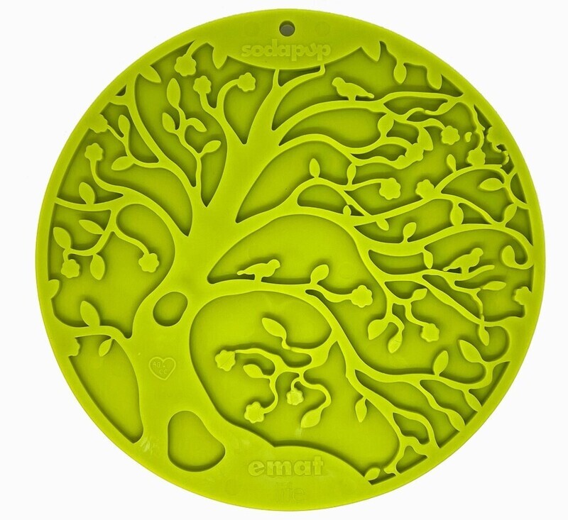 SodaPup Tree of Life Enrichment Lick Mat with Suction Cups