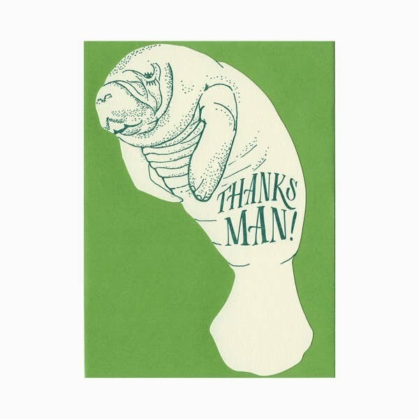 Manatee Thanks Gift Card Holder