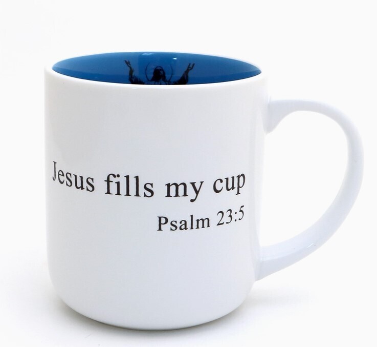 Lenny Mud Ta-dah Jesus, Jesus Fills My Cup 16 oz Mug