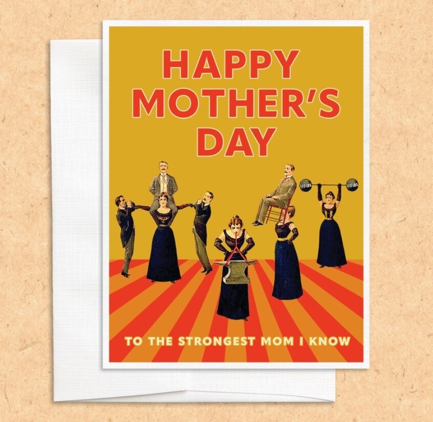 Colossal Sanders Cards, Design: Strongest Mom Mother's Day Card