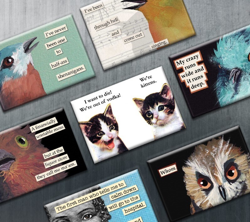 The Mincing Mockingbird Magnets