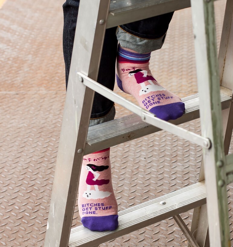 Blue Q Women's Ankle Socks "Feisty Female"