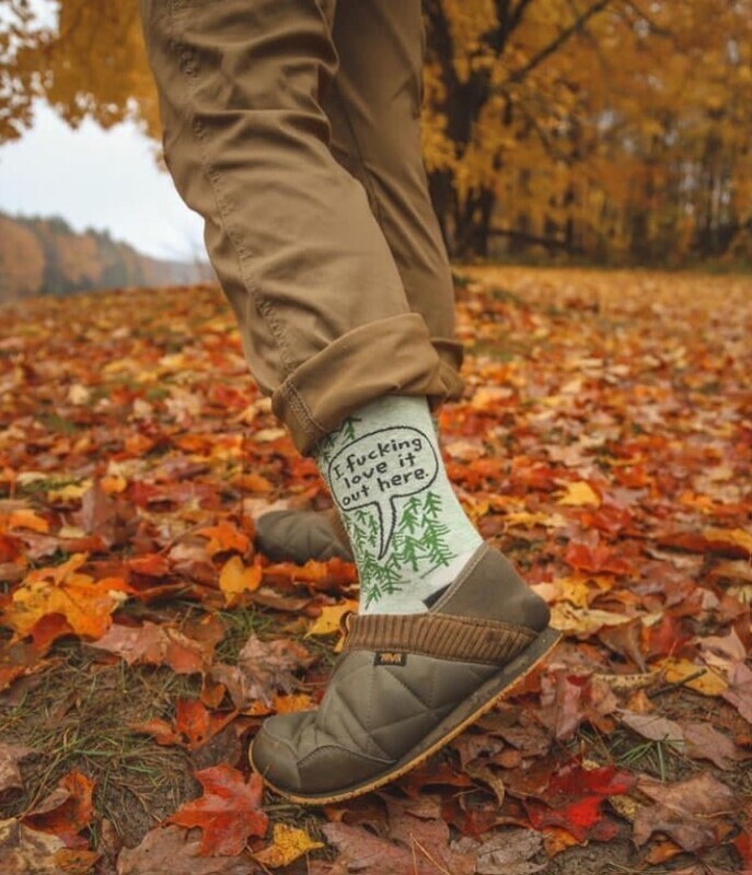 Blue Q Men's Crew Socks "Fun and Games"