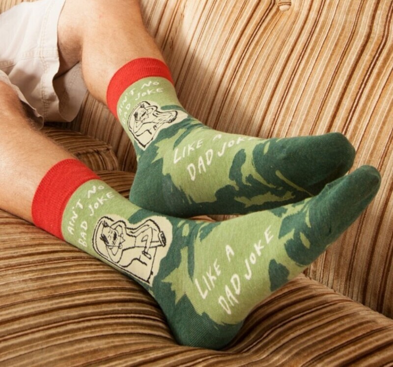 Blue Q Men's Crew Socks "Father Figures"
