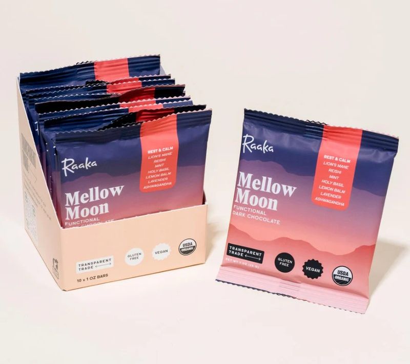 Raaka Functional Dark Chocolate Bars