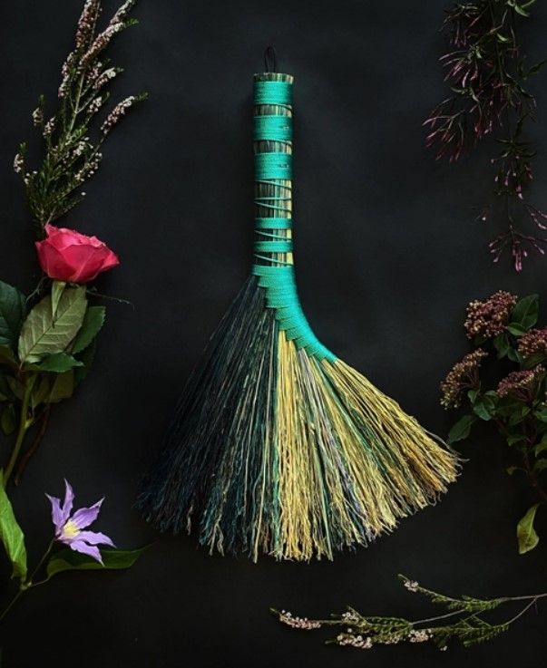 Keven Craft Rituals Mermaid Tail Wrapped Broom