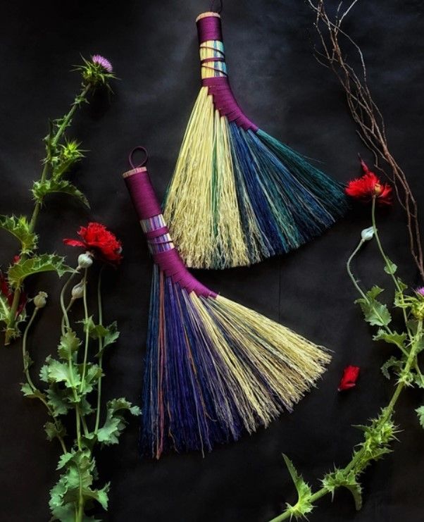 Keven Craft Rituals Selkie Tail Plum Wrapped Brooms