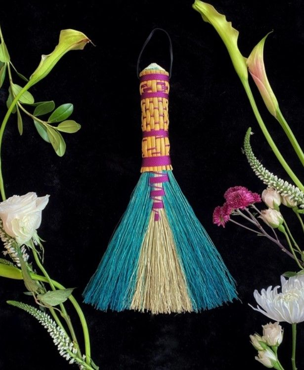 Keven Craft Rituals Woven handle Hawk Tail Broom