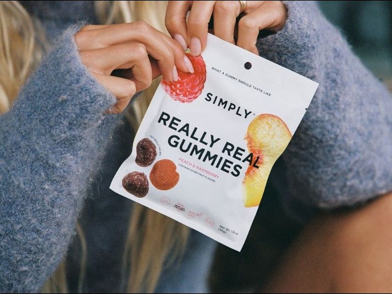 Simply Peach Raspberry Organic Fruit Gummies 