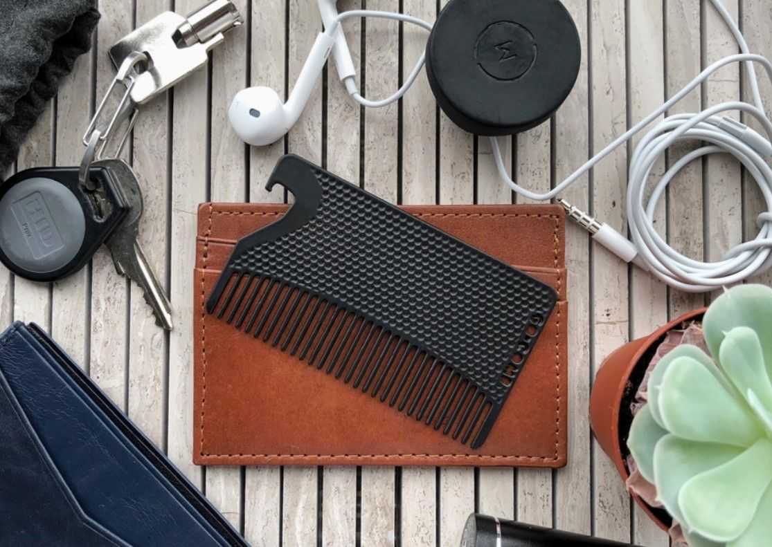 Go-Comb Metal Wallet-Sized Comb