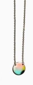 Courtney Fischer Modern Enamel Necklace - Black