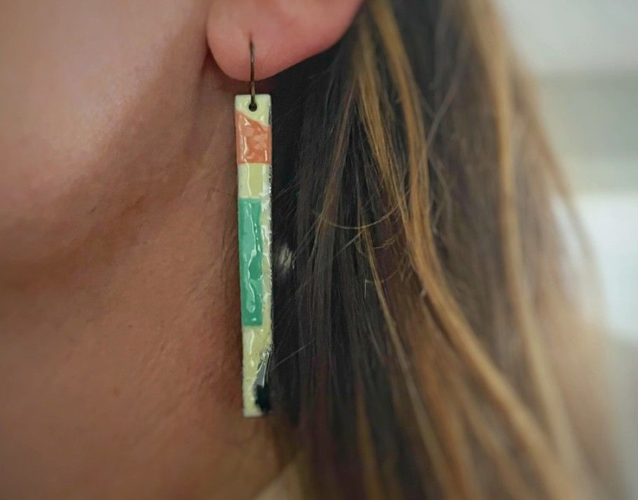 Courtney Fischer Rectangle Mod Earrings