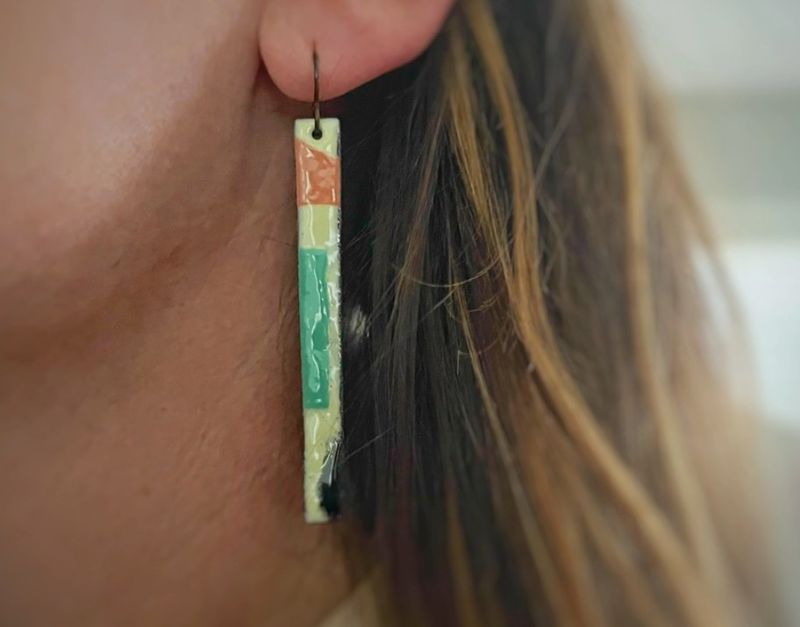 Courtney Fischer Rectangle Mod Earrings