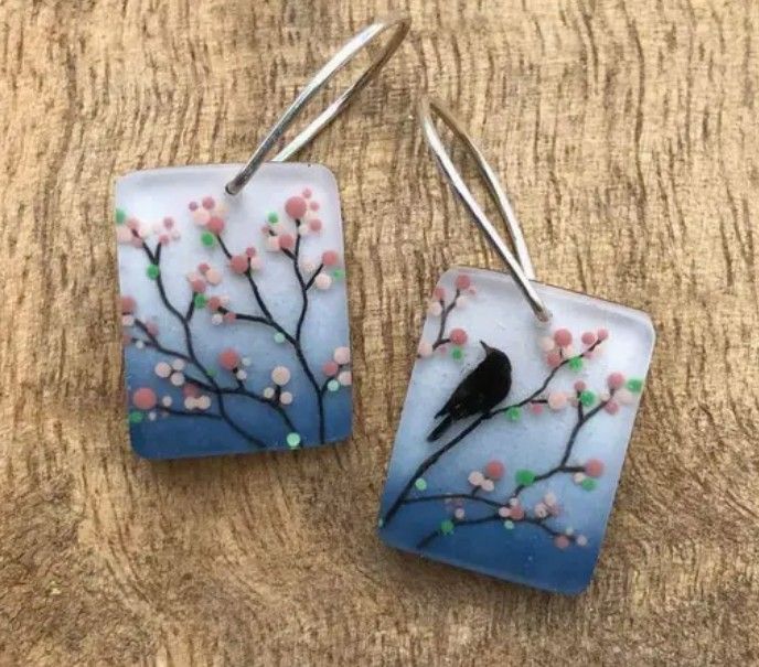 Fernworks Painted Earrings