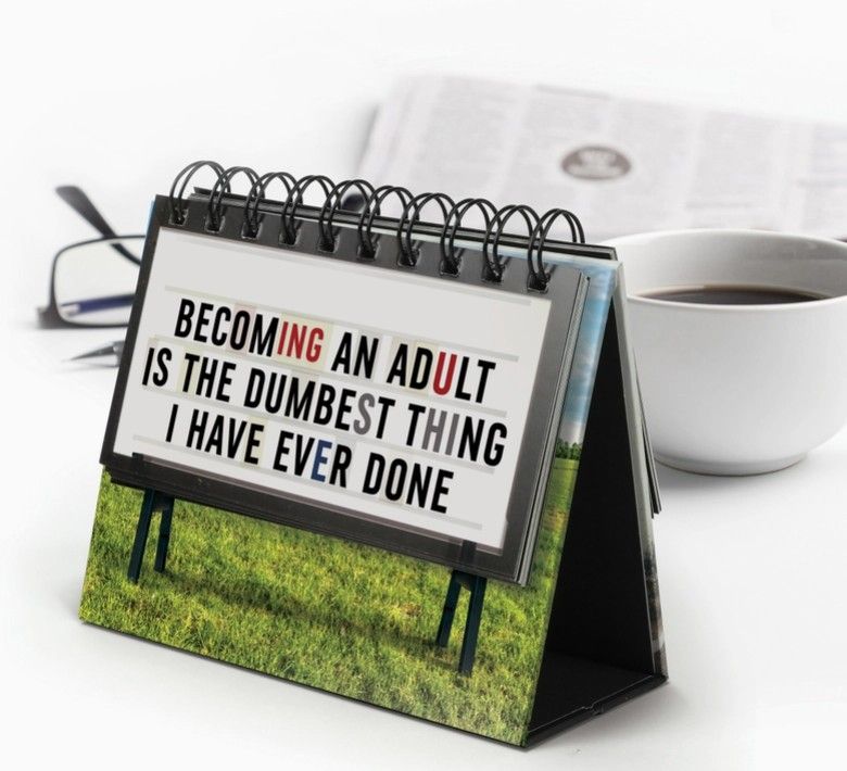Fred & Friends Daily Marquee - Desk Flipchart