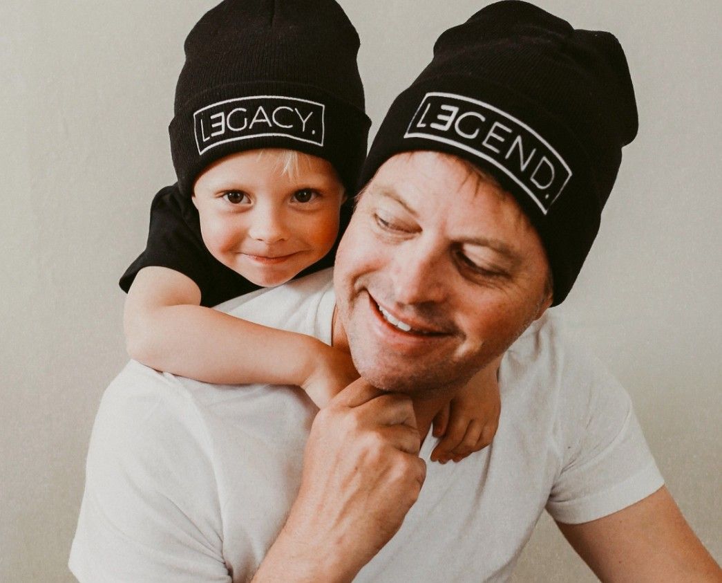 Little Arrows Coordinating Embroidered Legend & Legacy Beanies 
