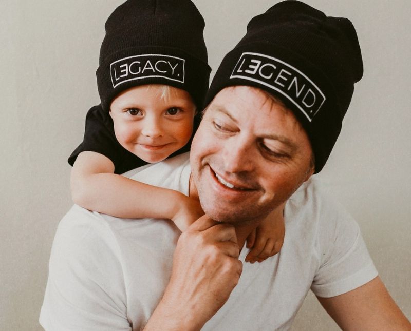 Little Arrows Coordinating Embroidered Legend & Legacy Beanies 