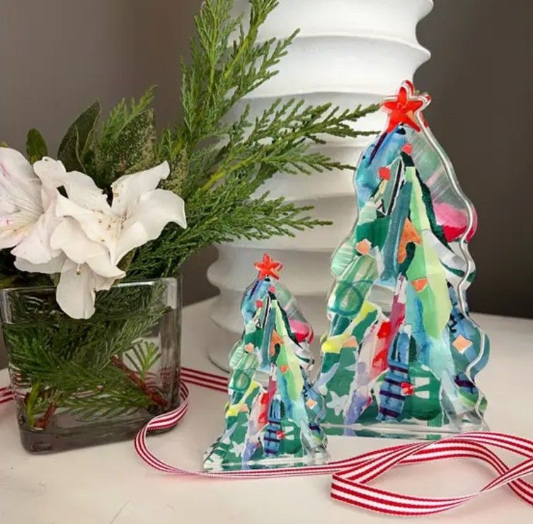 Lauren Dunn Acrylic Festive Trees