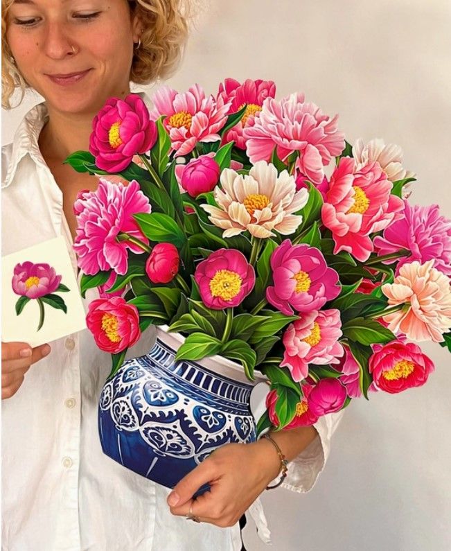 Fresh Cut Paper Pop-Up Grande Bouquets