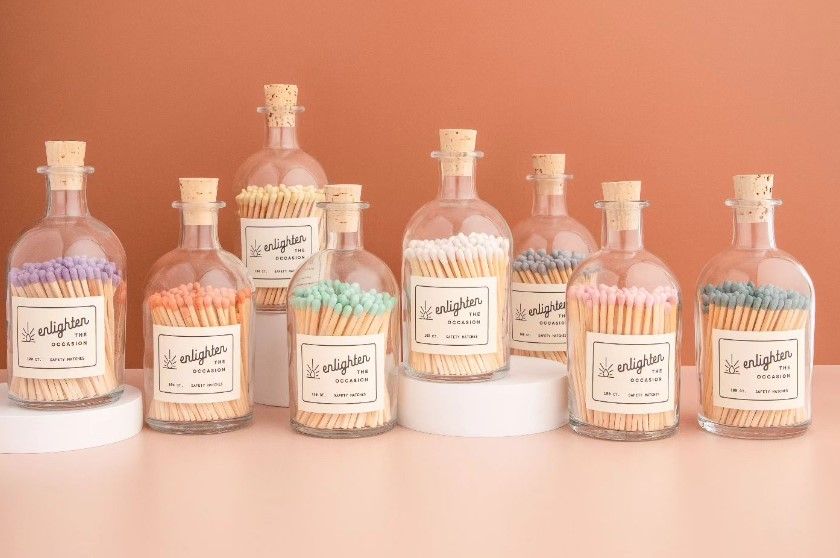 Enlighten the Occasion Matchsticks with Apothecary Jar 100 count 