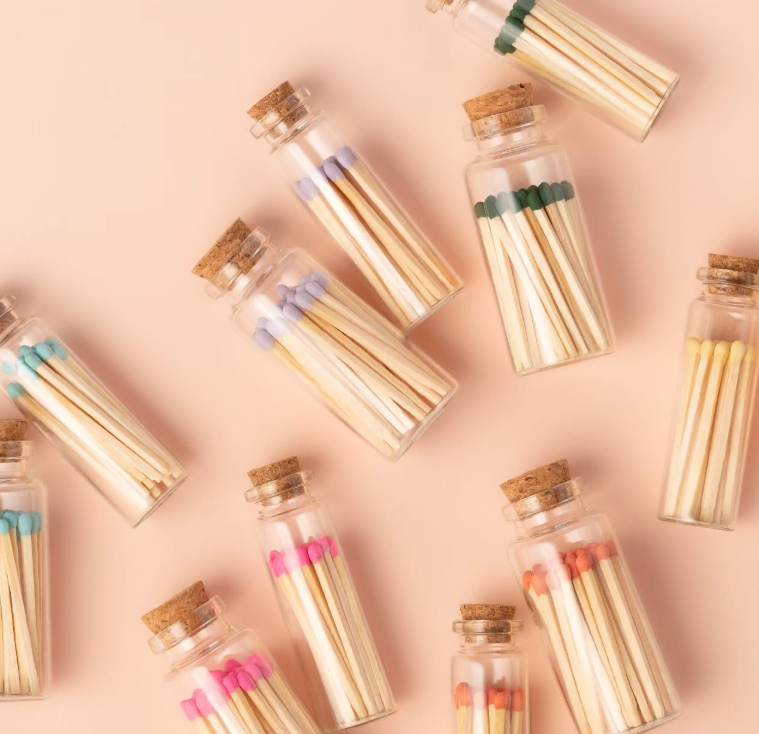 Enlighten the Occasion Matchsticks with Medium Corked Vial