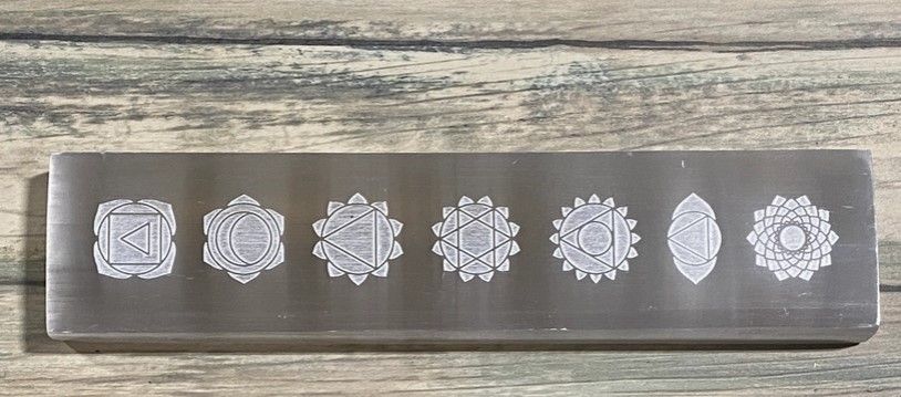 Zen and Meow Selenite Charging Chakra Platform