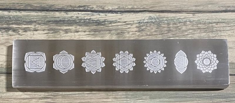 Zen and Meow Selenite Charging Chakra Platform