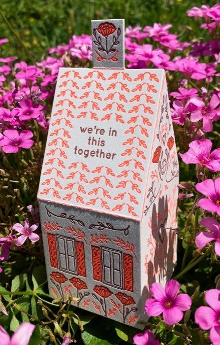 Blackbird Letterpress 3D We're In This Together House Card