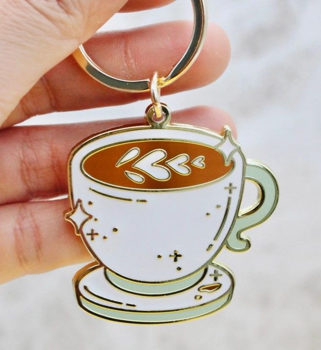 Occasionalish Latte of Love Keychain