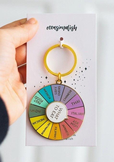 Occasionalish What To Eat Keychain
