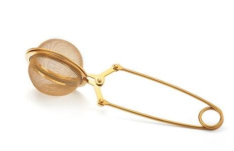 D&B Gold Tea Ball Tongs Stainless Steel