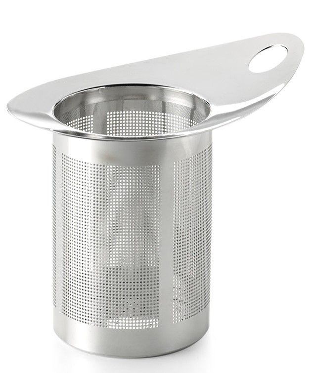 D&B Tea Filter Strainer Stainless Steel Wide Rim 1 Arm