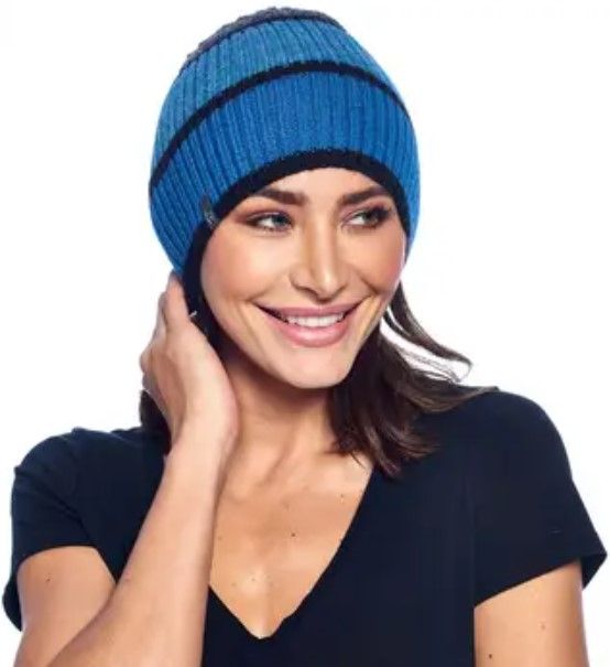 Shupaca Alpaca Color Block Alpaca Beanie Azul Blues Ladies