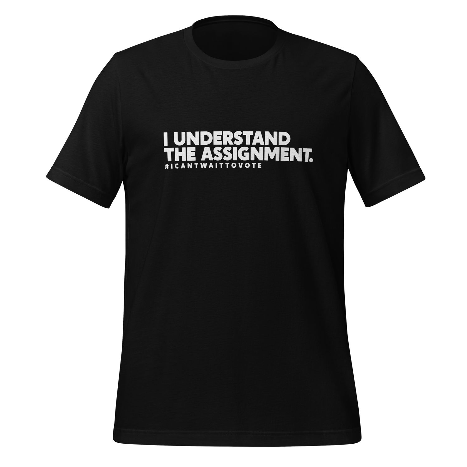 I Understand the Assignment --White Text Unisex Tee