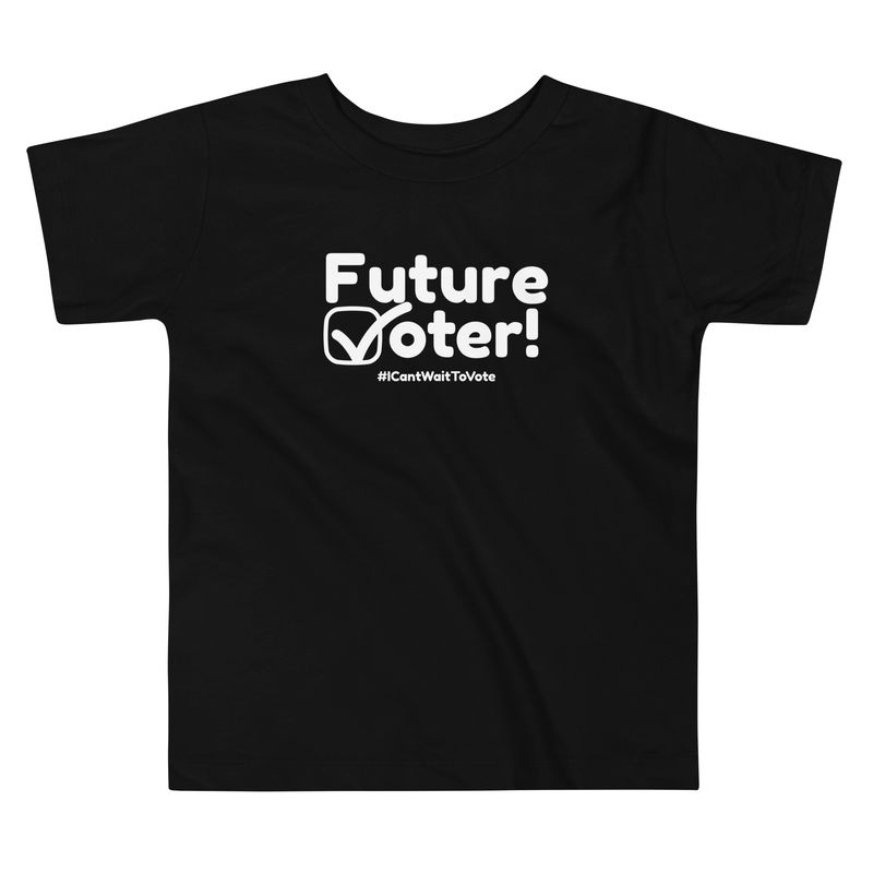 Future Voter Toddler Tee (Black)