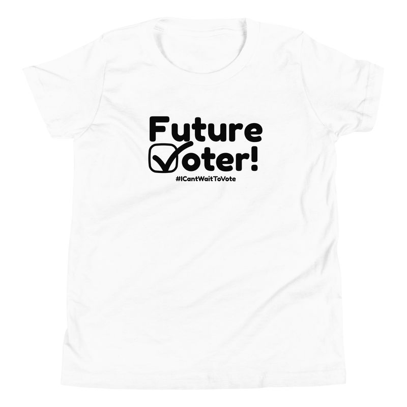 Future Voter Youth Tee  #ICantWaitToVote (White)