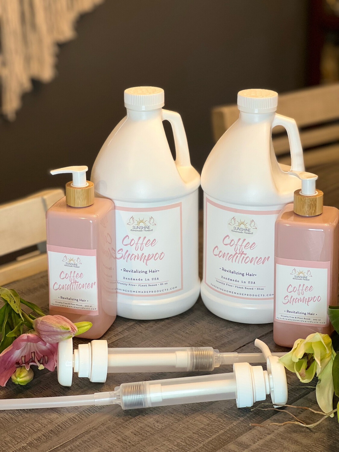 Coffee ☕️ Super Kit 65 oz each &amp; Free Pink Refill bottles