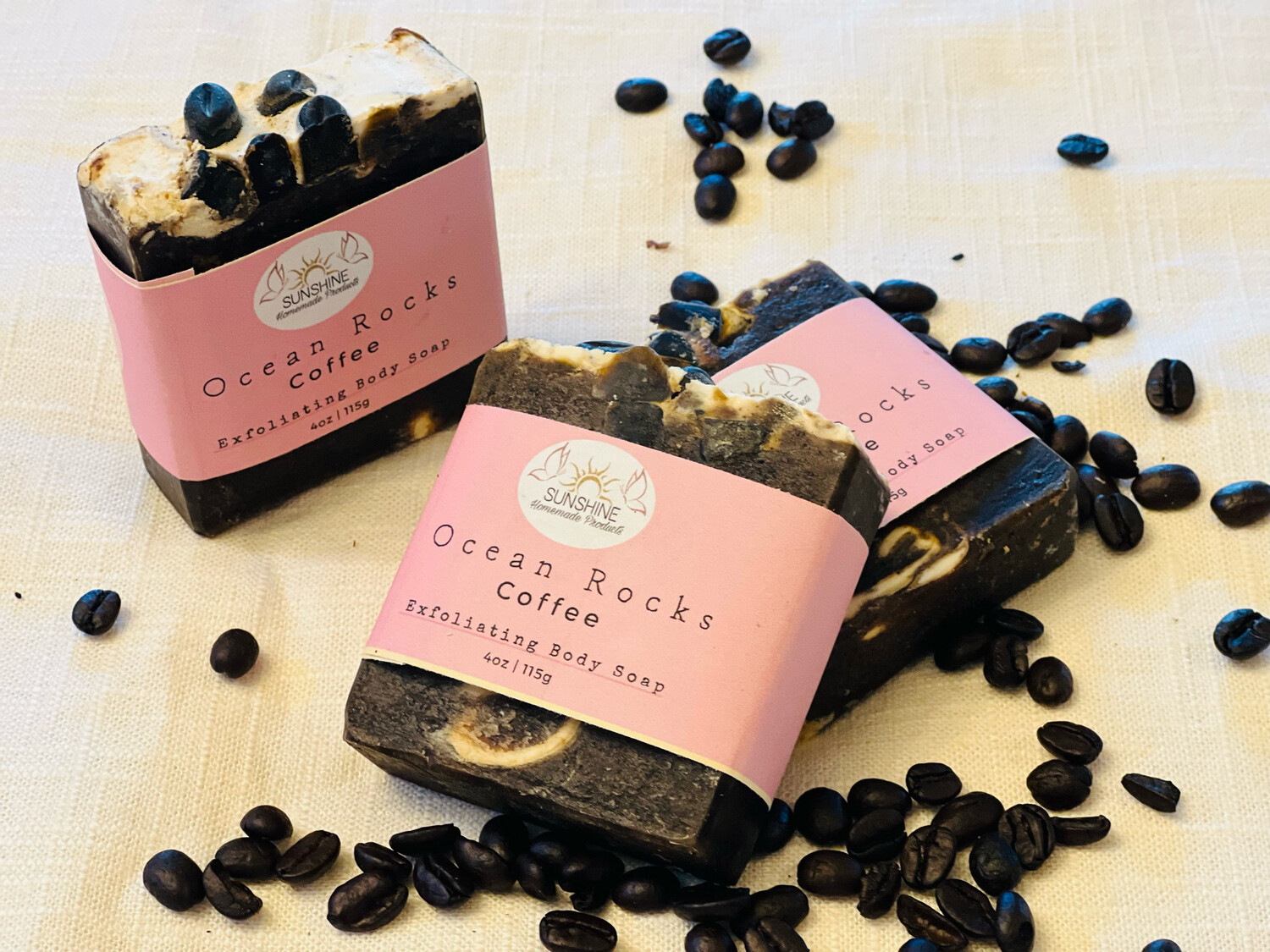 Ocean Rocks Coffee Exfoliating Body Soap