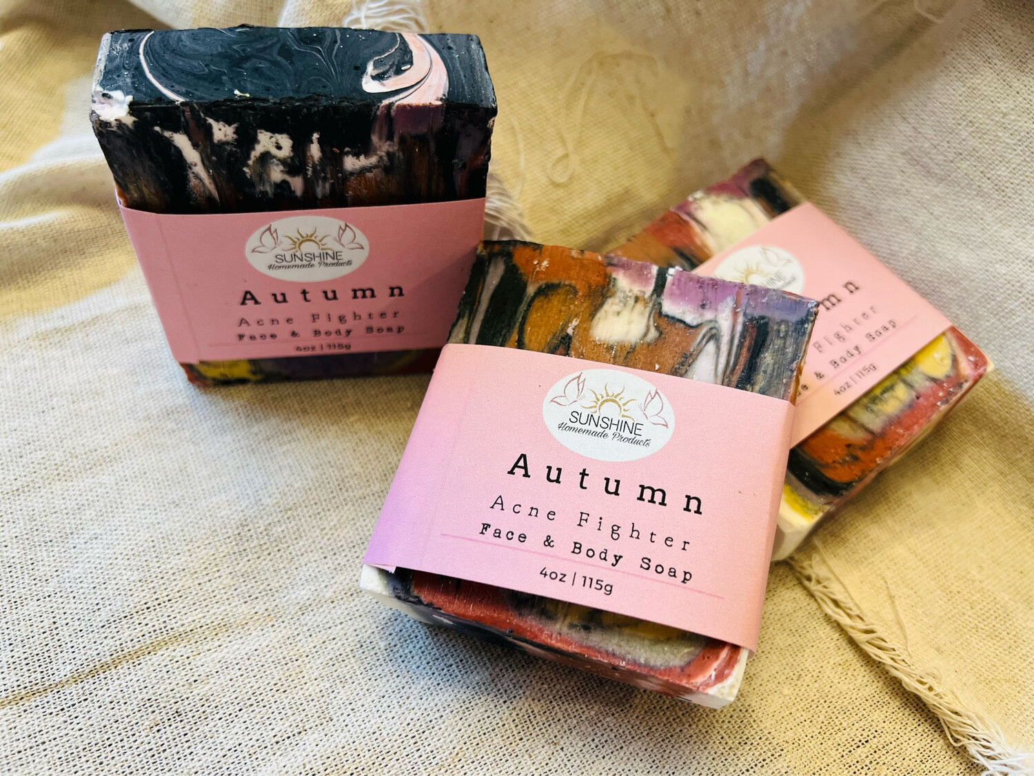 Autumn 🍂 Face and Body Clay Soap for Acne Skin