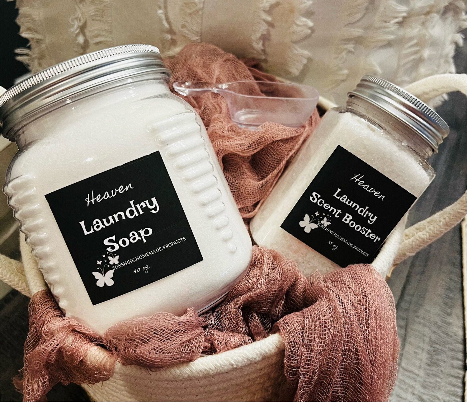 Heaven Laundry Kit Soap, scent Booster &amp; Spoon Included