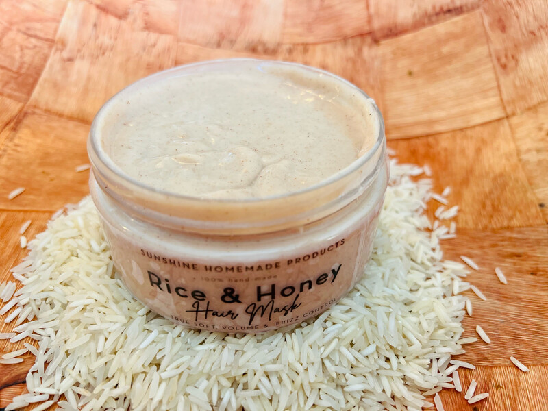 Rice 🍚 and Honey 🍯 Hair Mask Volume, Soft and help with Frizz