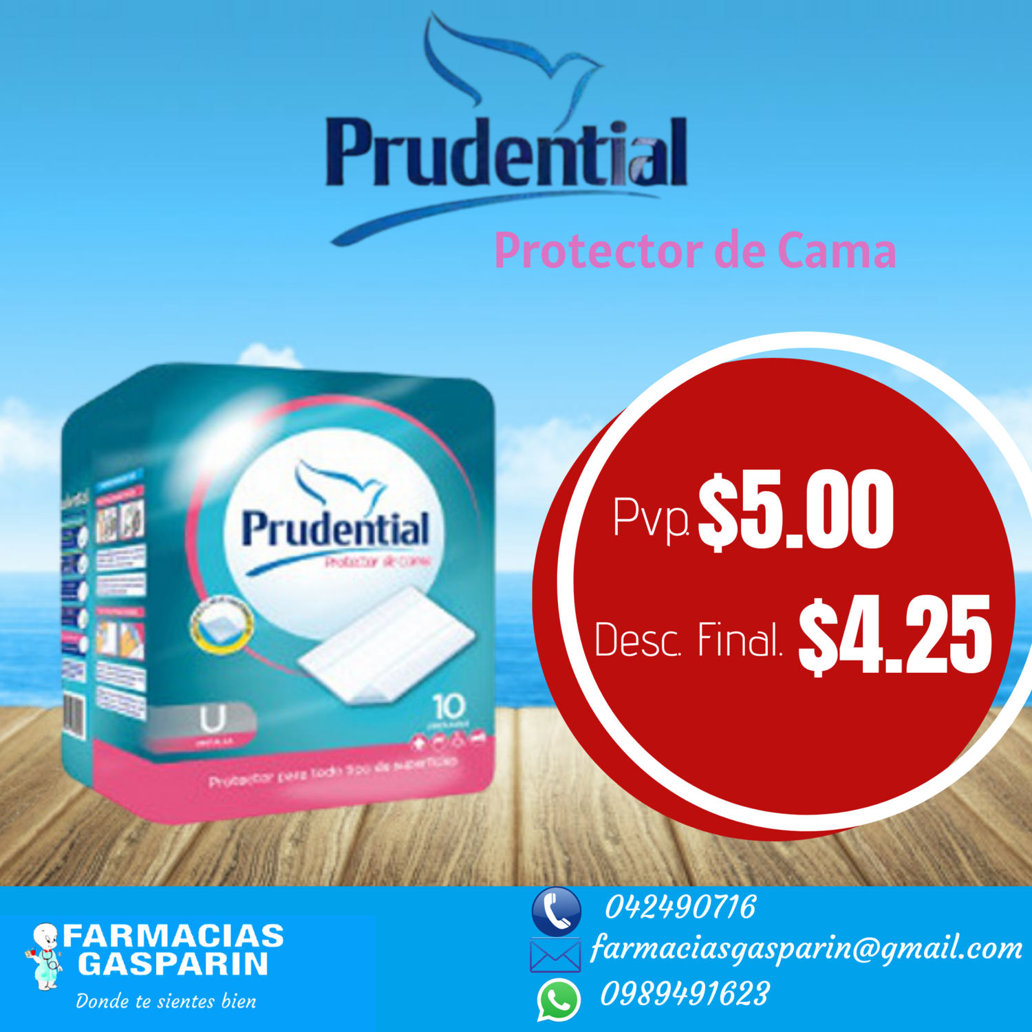 Protector Cama Prudential x 10